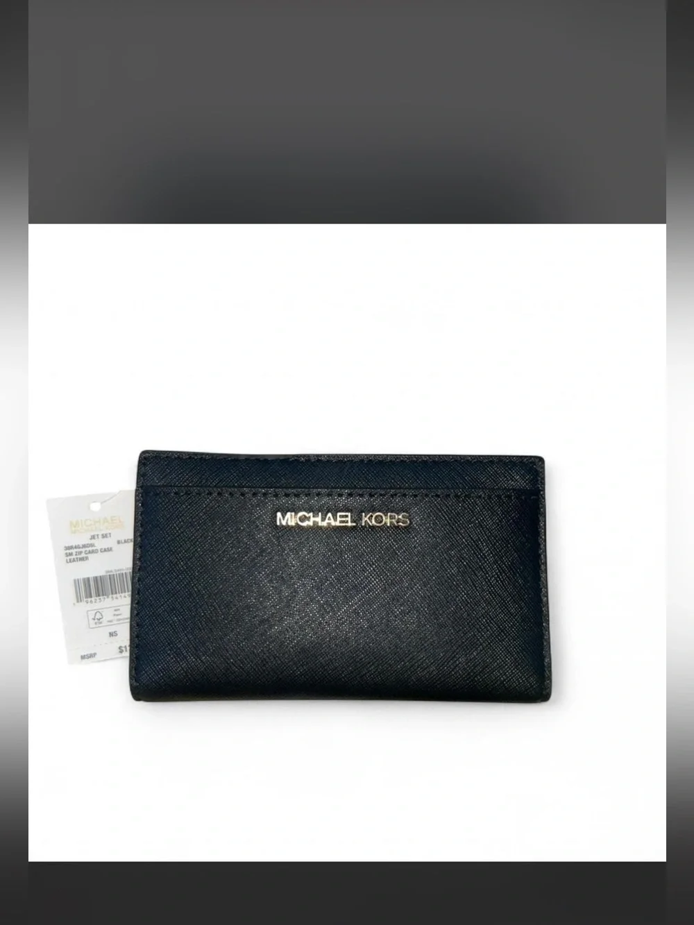 NWT Michael Kors Black leather wallet.